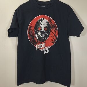 Friday the 13th  Jason Black Horror Graphic T-Shirt , Size M